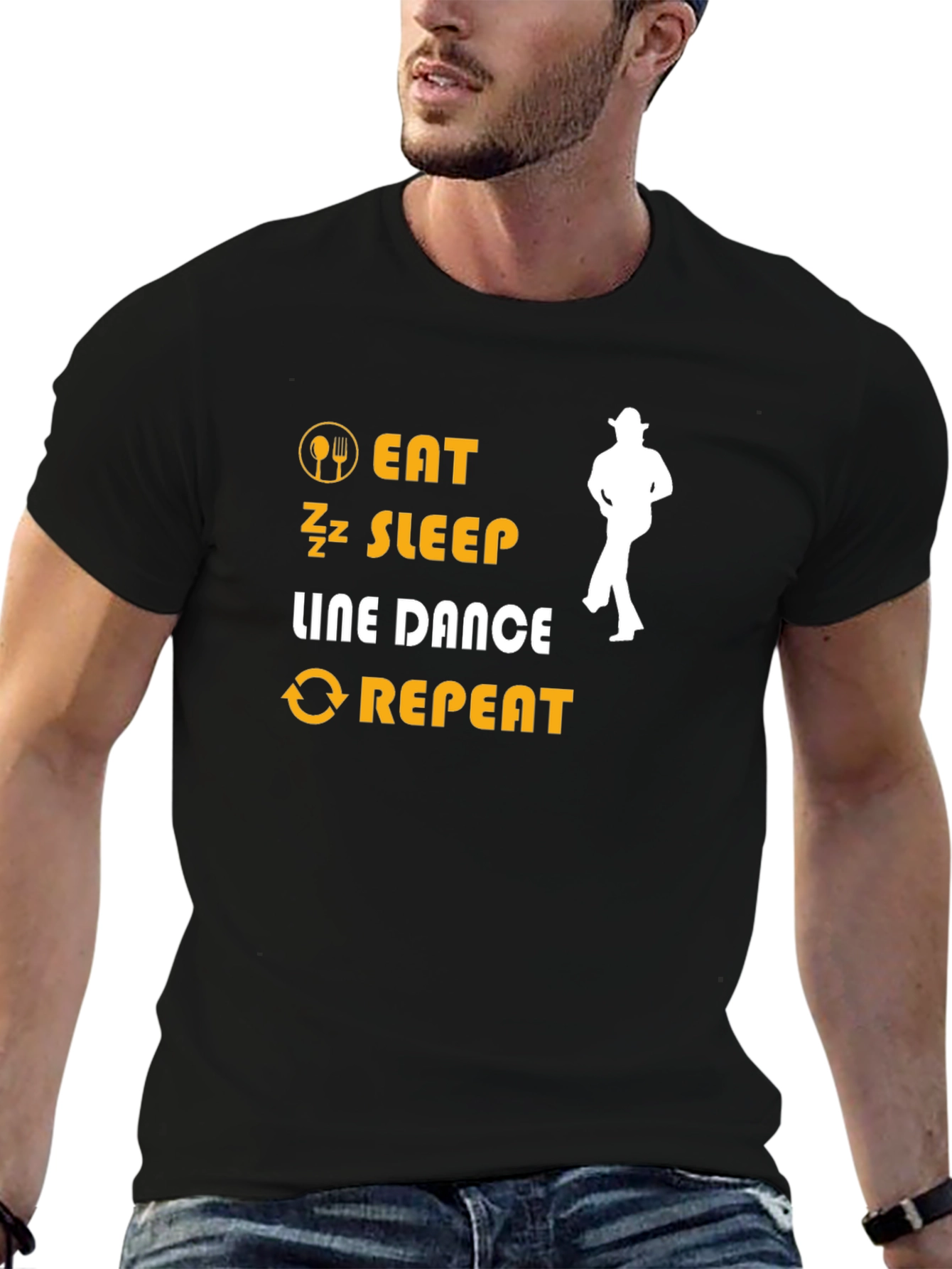 Eat Sleep Line Dance Repeat T-Shirt