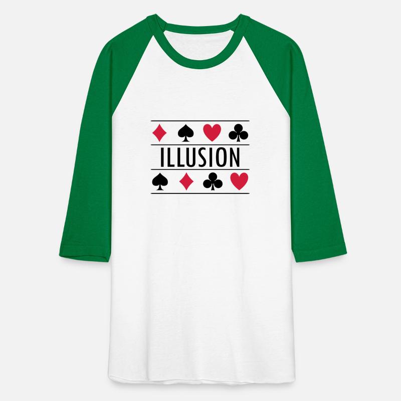 Illusion with card symbols spell magic poker