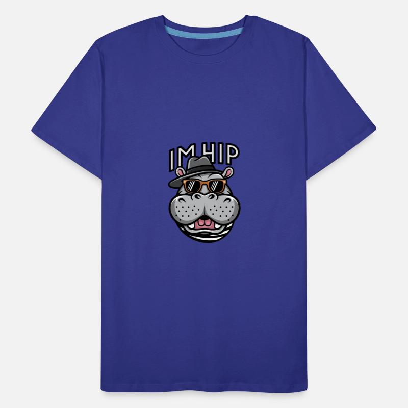 I'm Hip Cool Hippo in Sunglasses and Hat Graphic