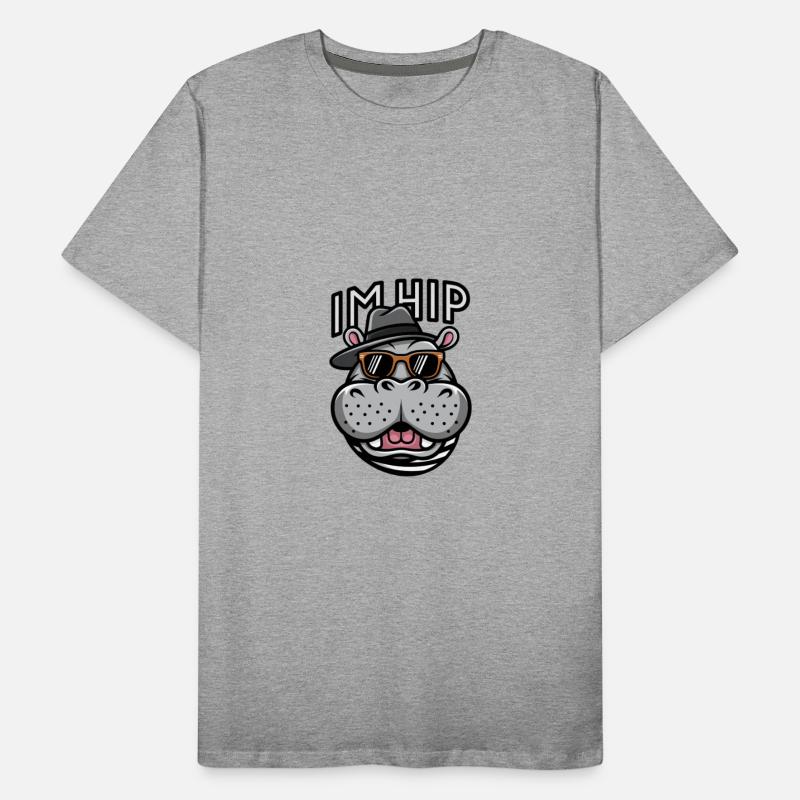 I'm Hip Cool Hippo in Sunglasses and Hat Graphic