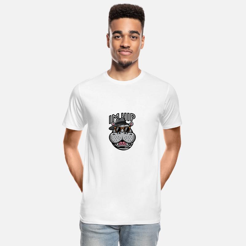 I'm Hip Cool Hippo in Sunglasses and Hat Graphic