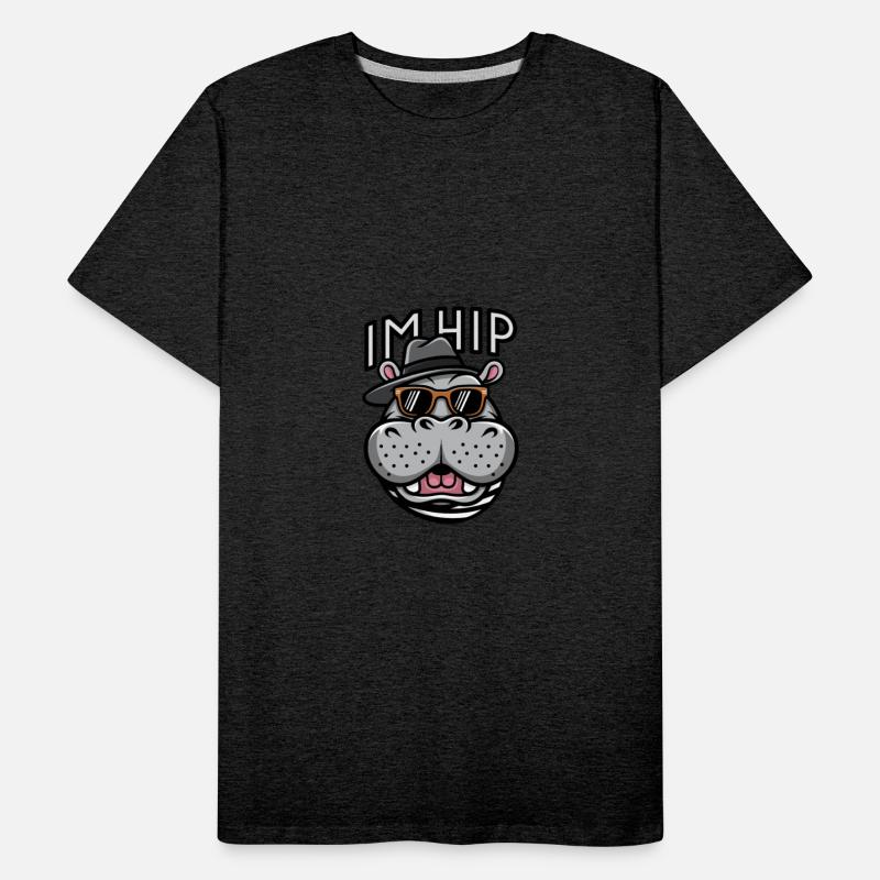 I'm Hip Cool Hippo in Sunglasses and Hat Graphic