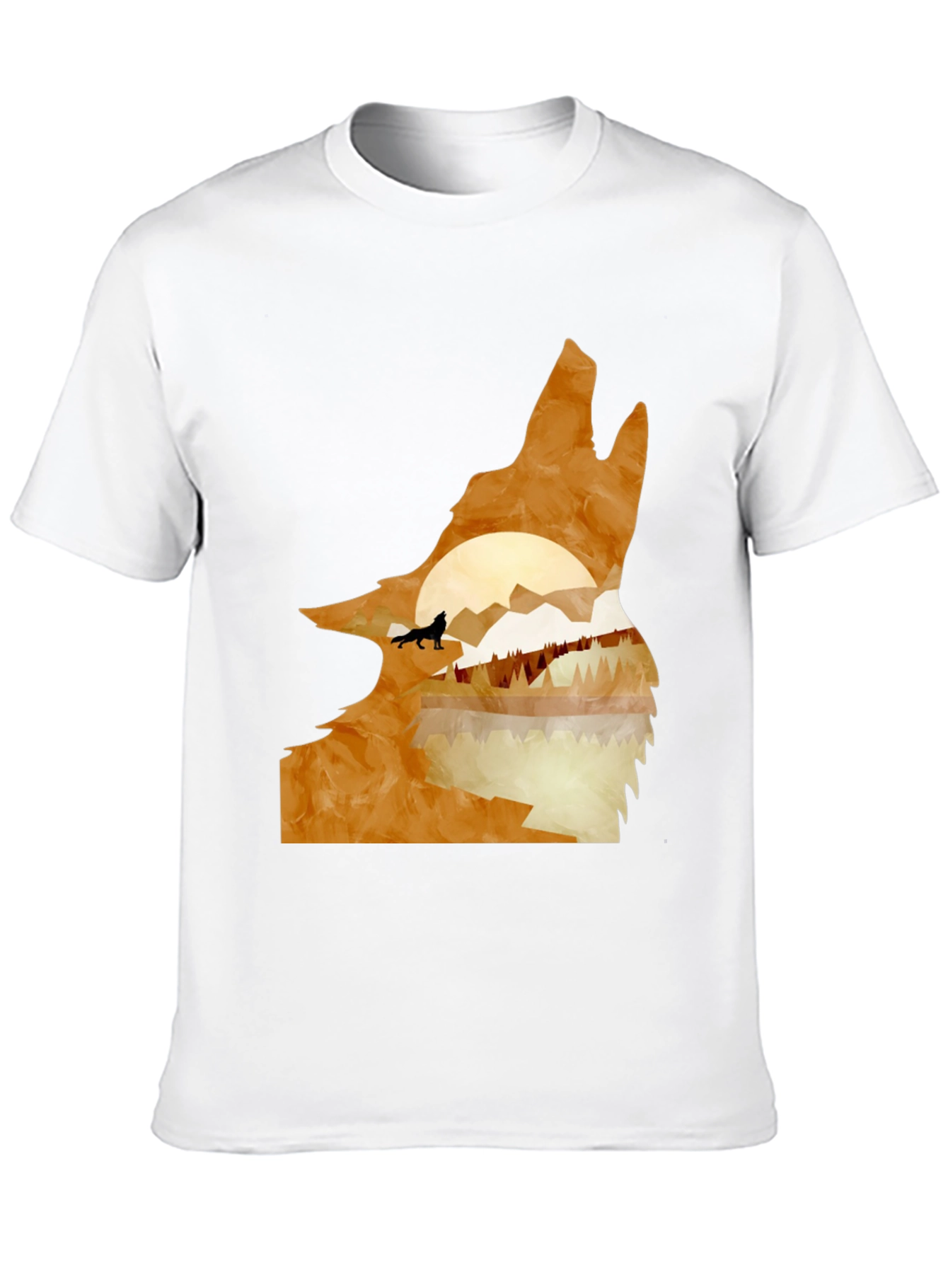 Wolf Silhouette Nature T-Shirt