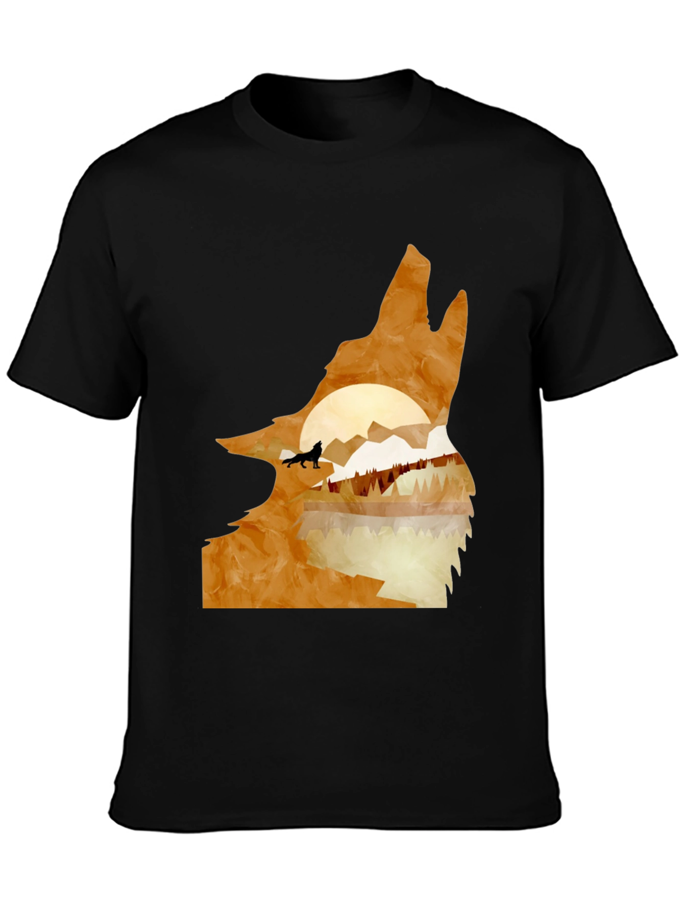 Wolf Silhouette Nature T-Shirt
