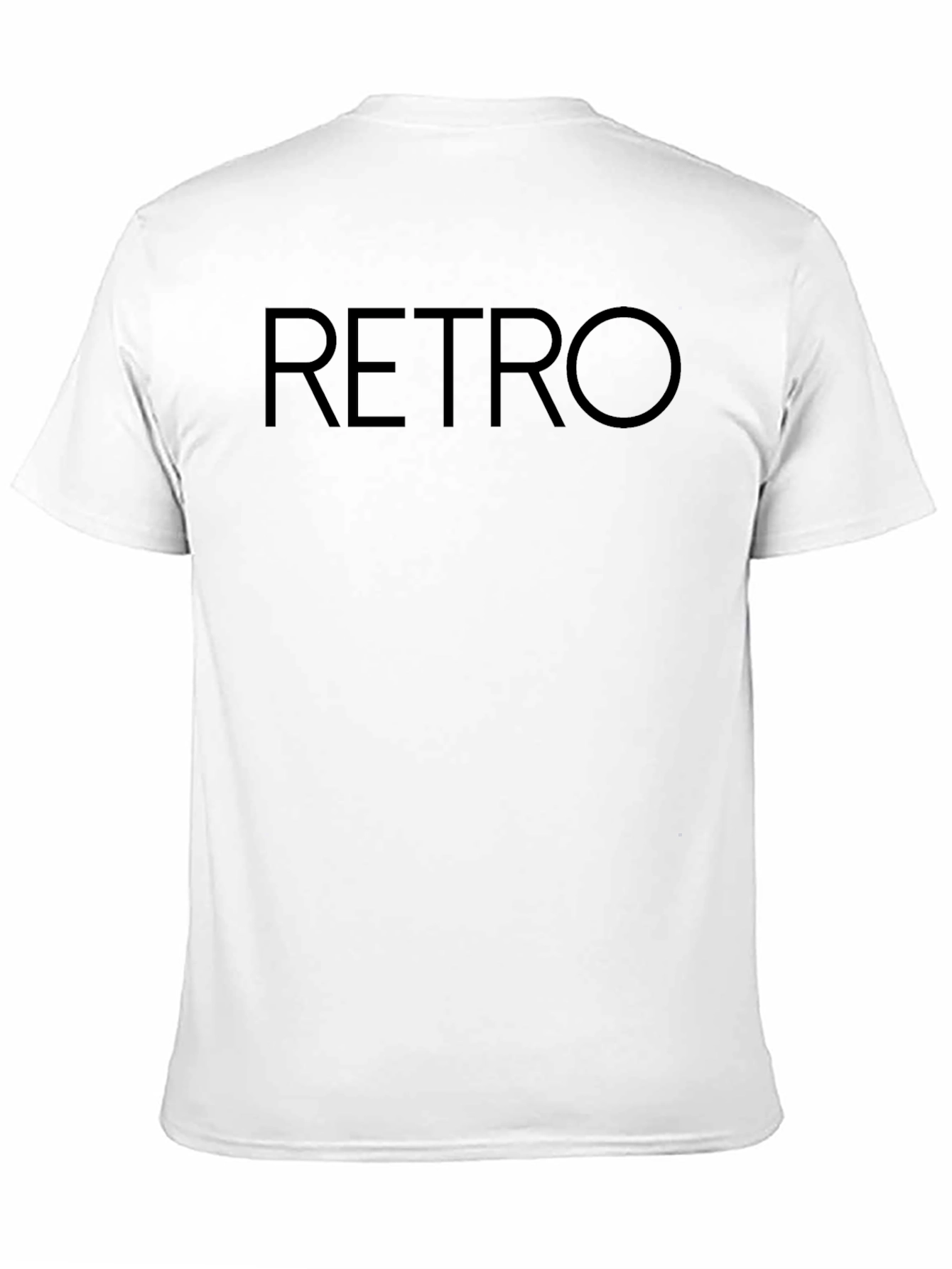 Retro Black Crew Neck T-Shirt