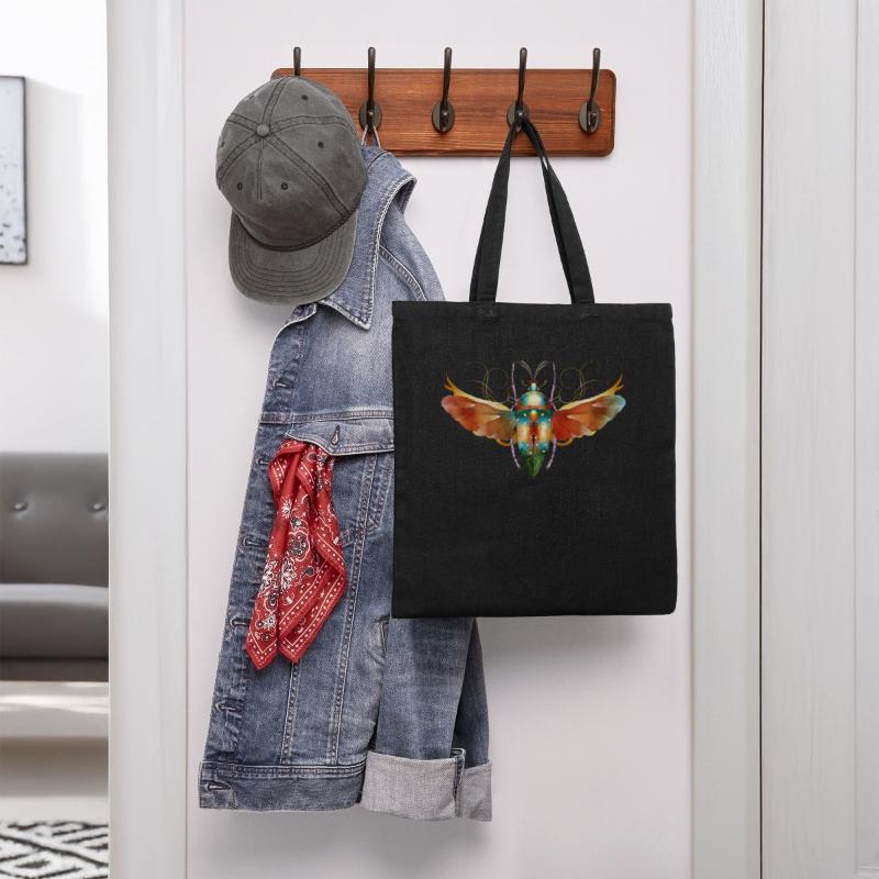 imaginative colorful shimmering insect with wings