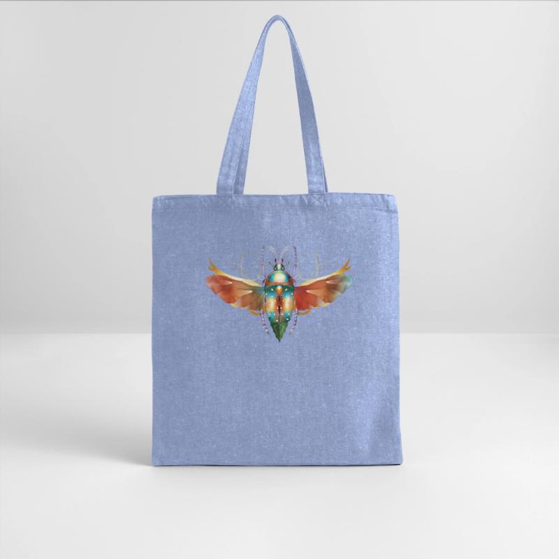 imaginative colorful shimmering insect with wings