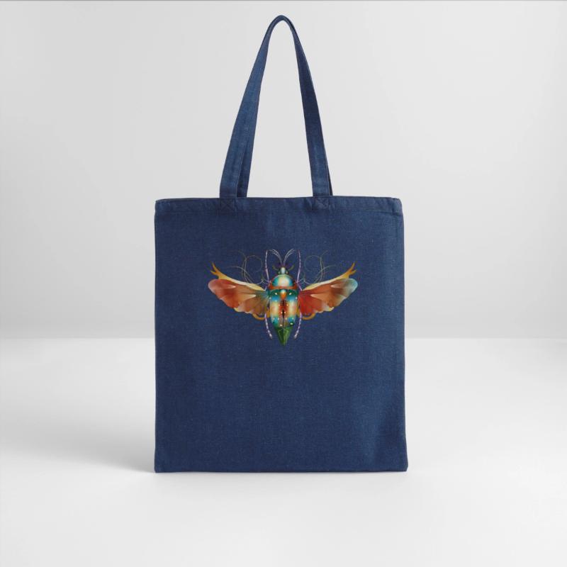 imaginative colorful shimmering insect with wings