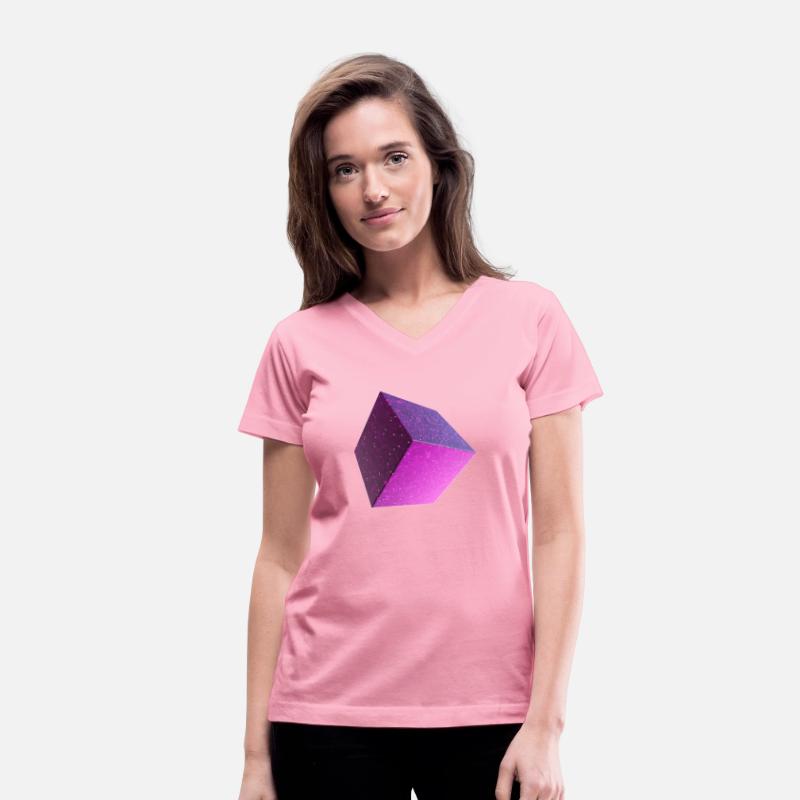 Impress with this geometric 3D cube design. Stand