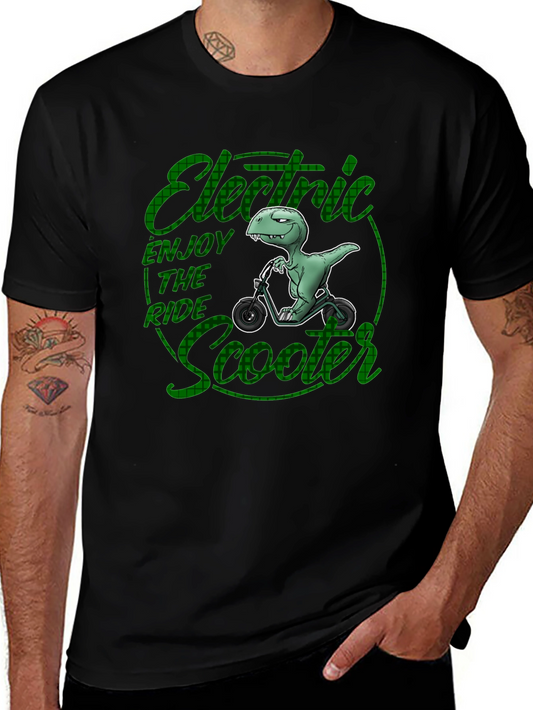 Electric Scooter Dinosaur T-Shirt