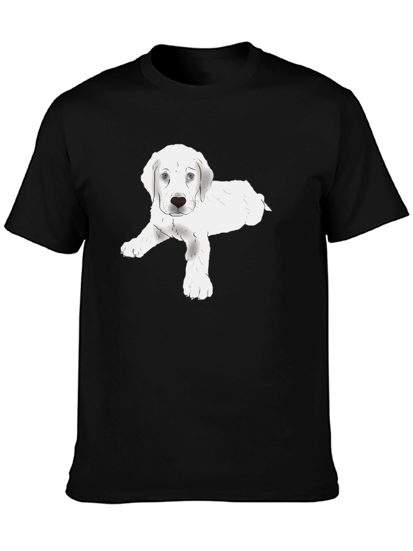 Cute Puppy Graphic Tee - Soft Cotton Blend T-Shirt