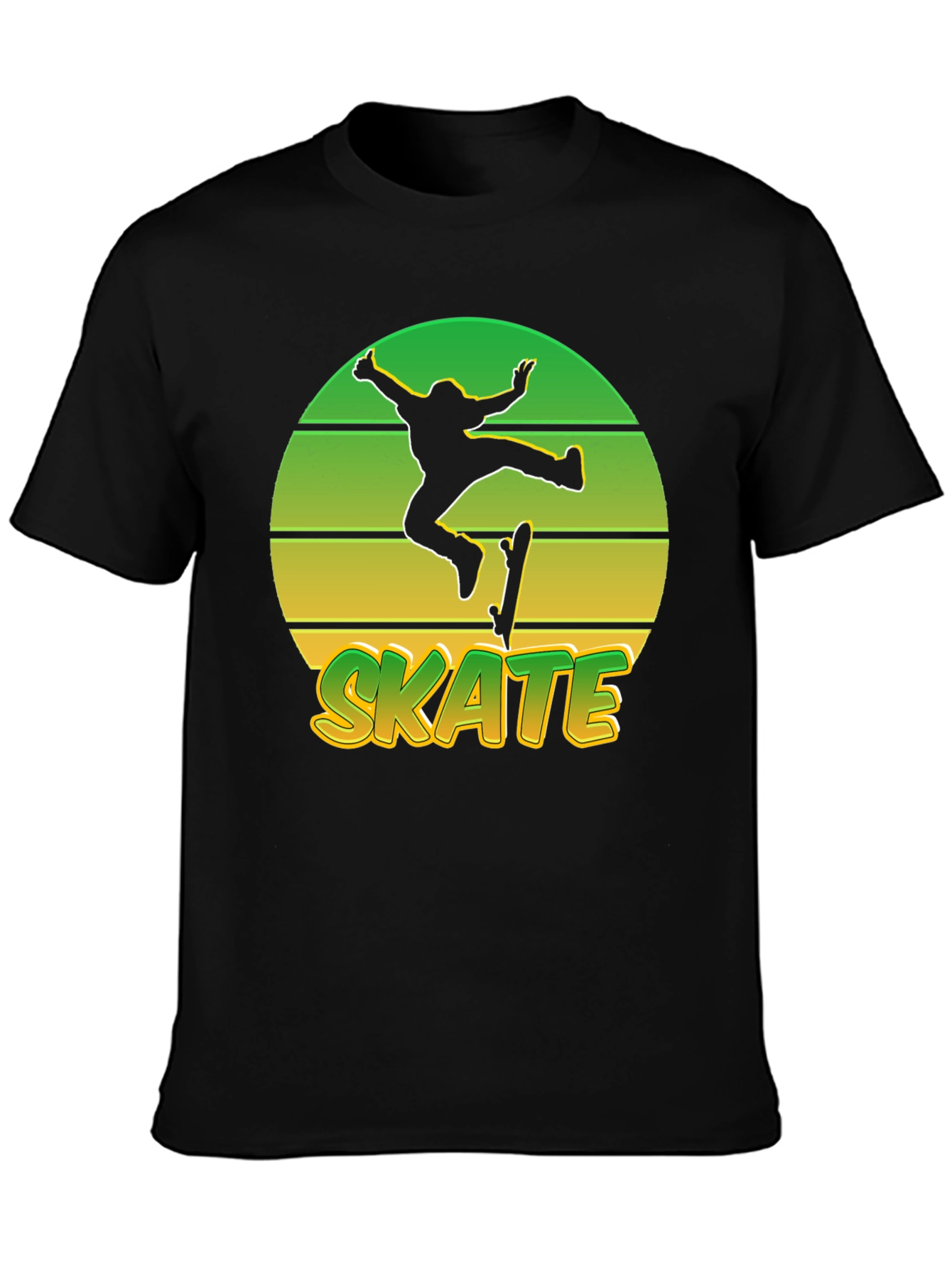 Retro Skate T-Shirt - Sunset Skateboarder Tee