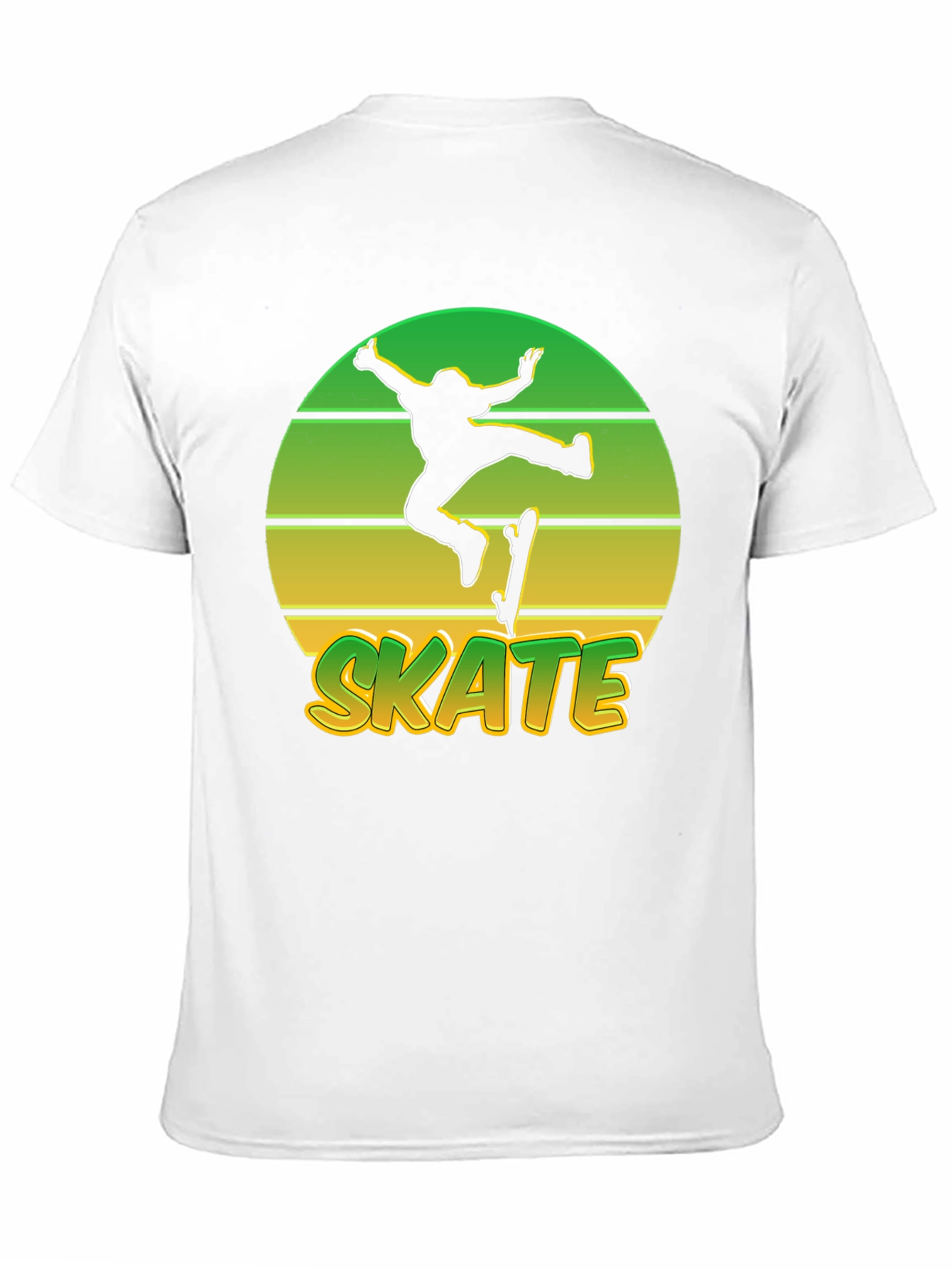 Retro Skate T-Shirt - Sunset Skateboarder Tee