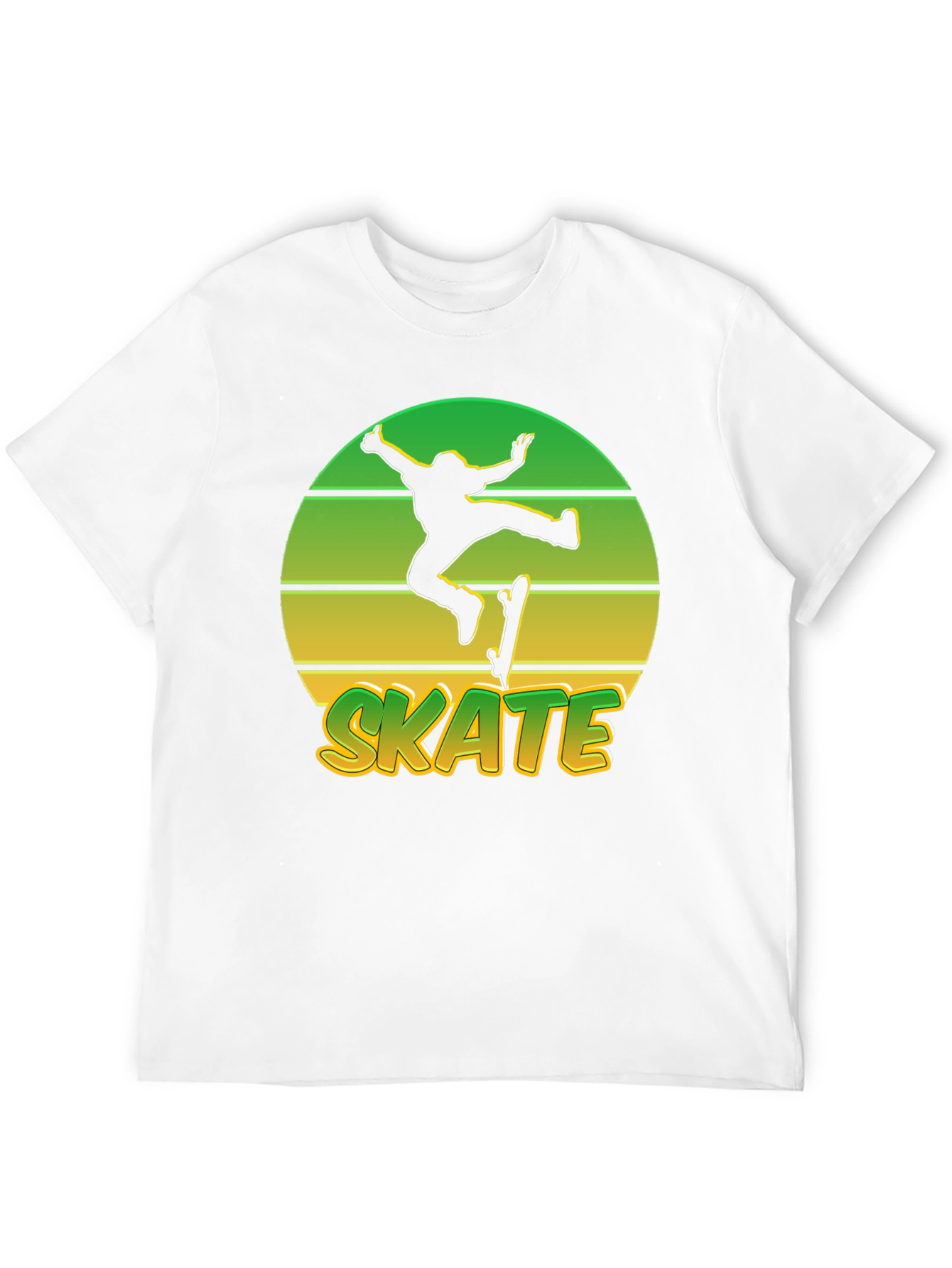 Retro Skate T-Shirt - Sunset Skateboarder Tee