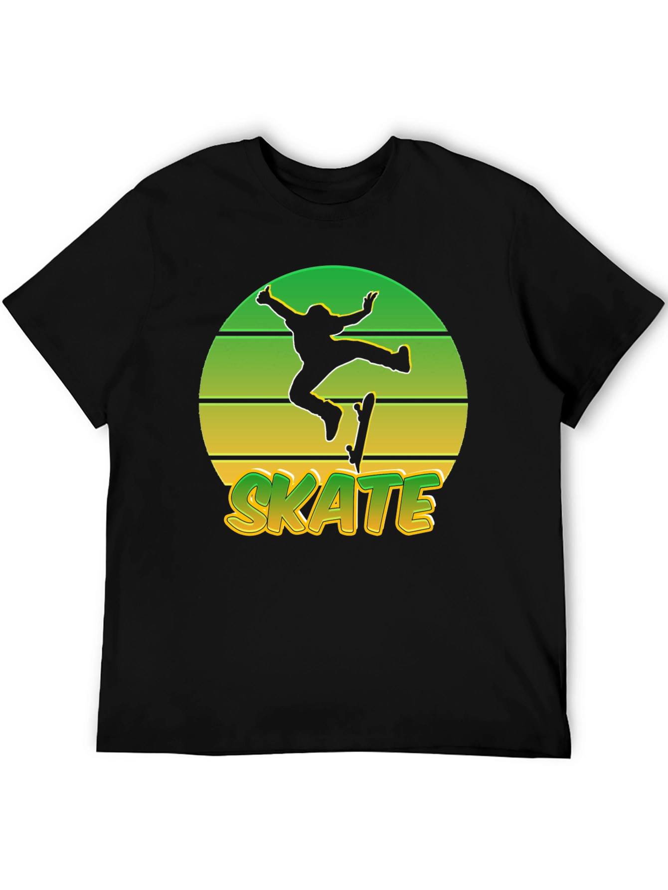 Retro Skate T-Shirt - Sunset Skateboarder Tee