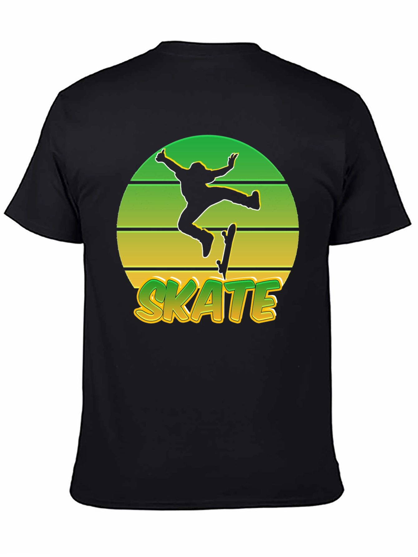 Retro Skate T-Shirt - Sunset Skateboarder Tee
