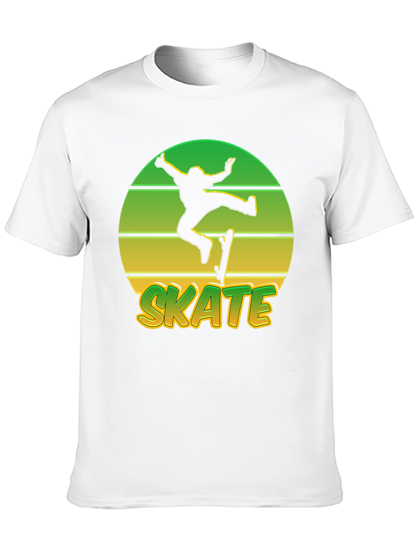 Retro Skate T-Shirt - Sunset Skateboarder Tee
