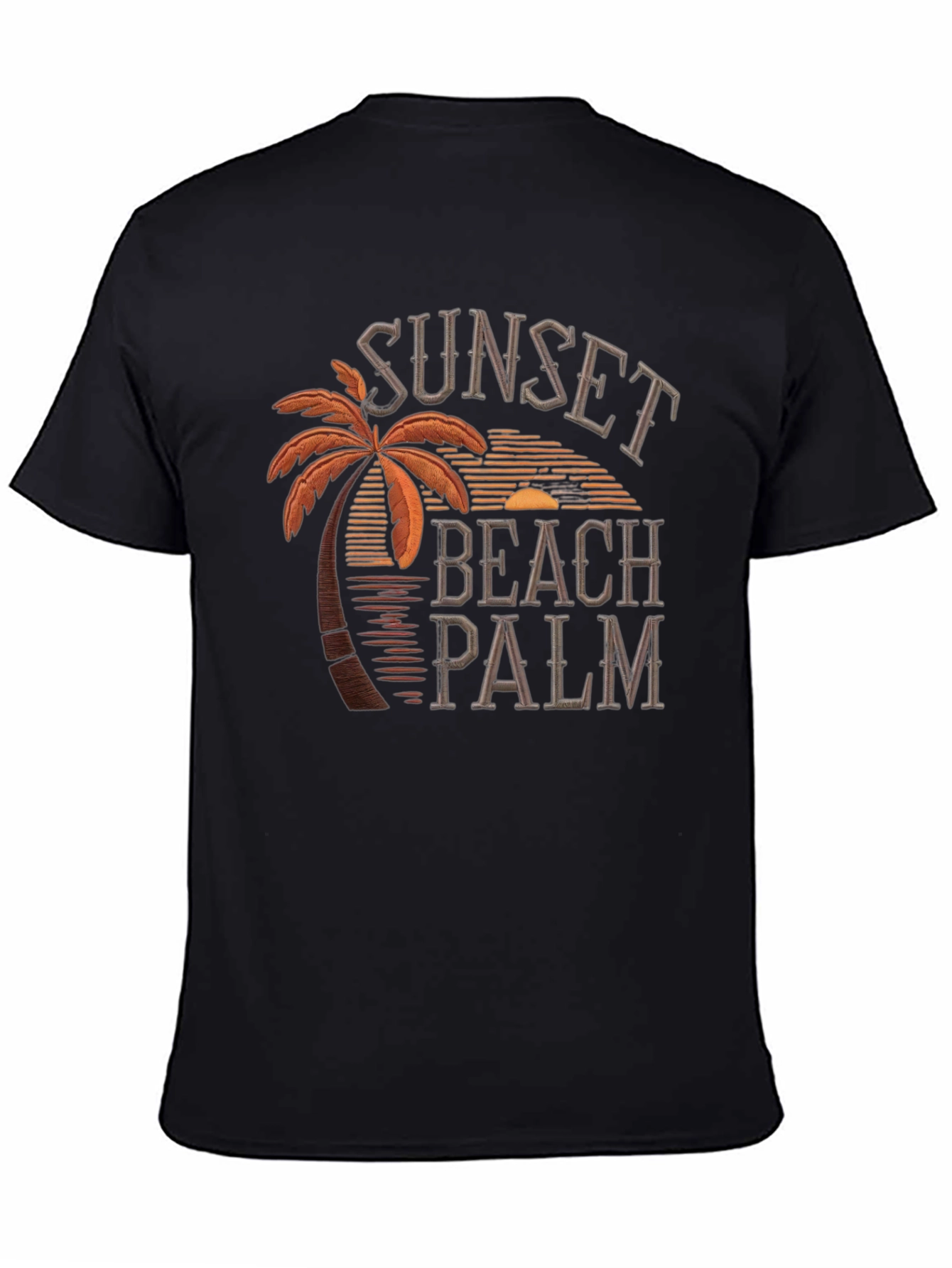 Sunset Beach Palm T-Shirt