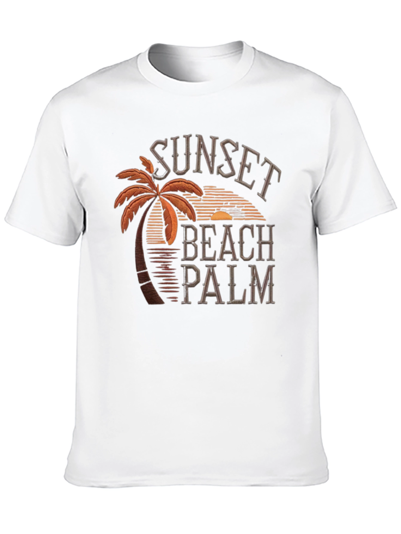 Sunset Beach Palm T-Shirt