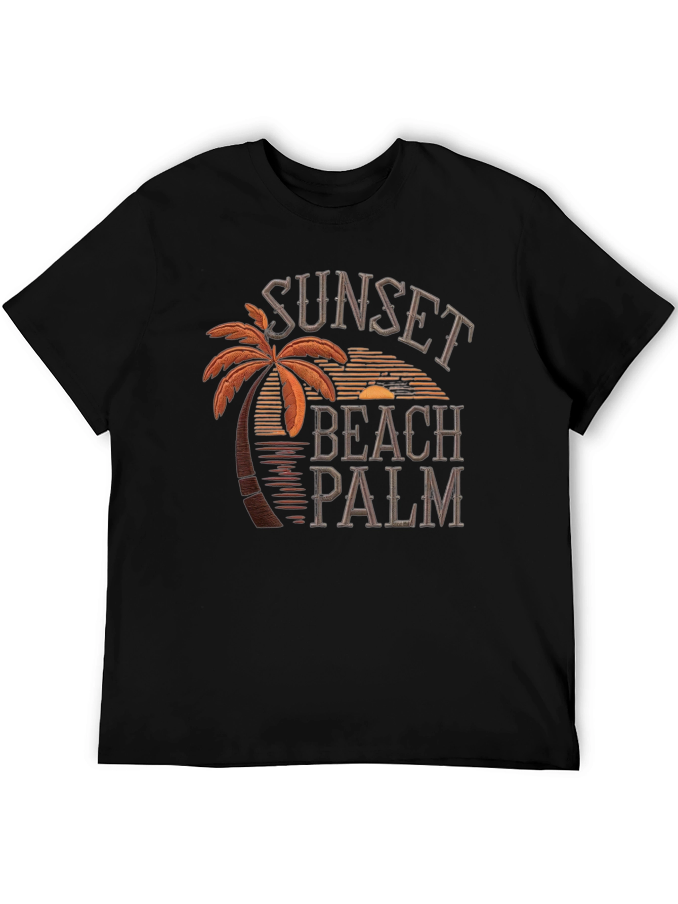 Sunset Beach Palm T-Shirt