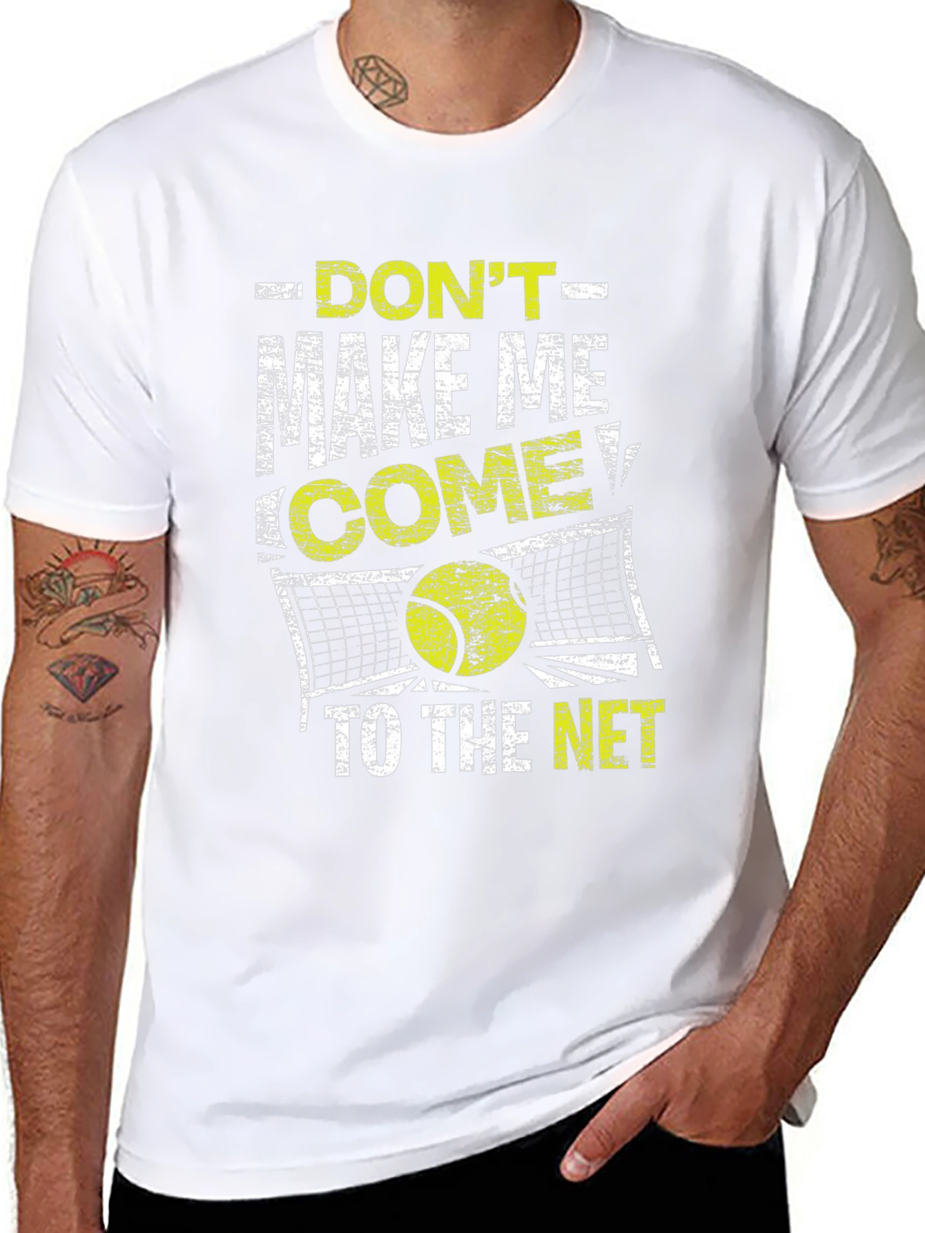 Dont Make Me Come To The Net Black T-Shirt