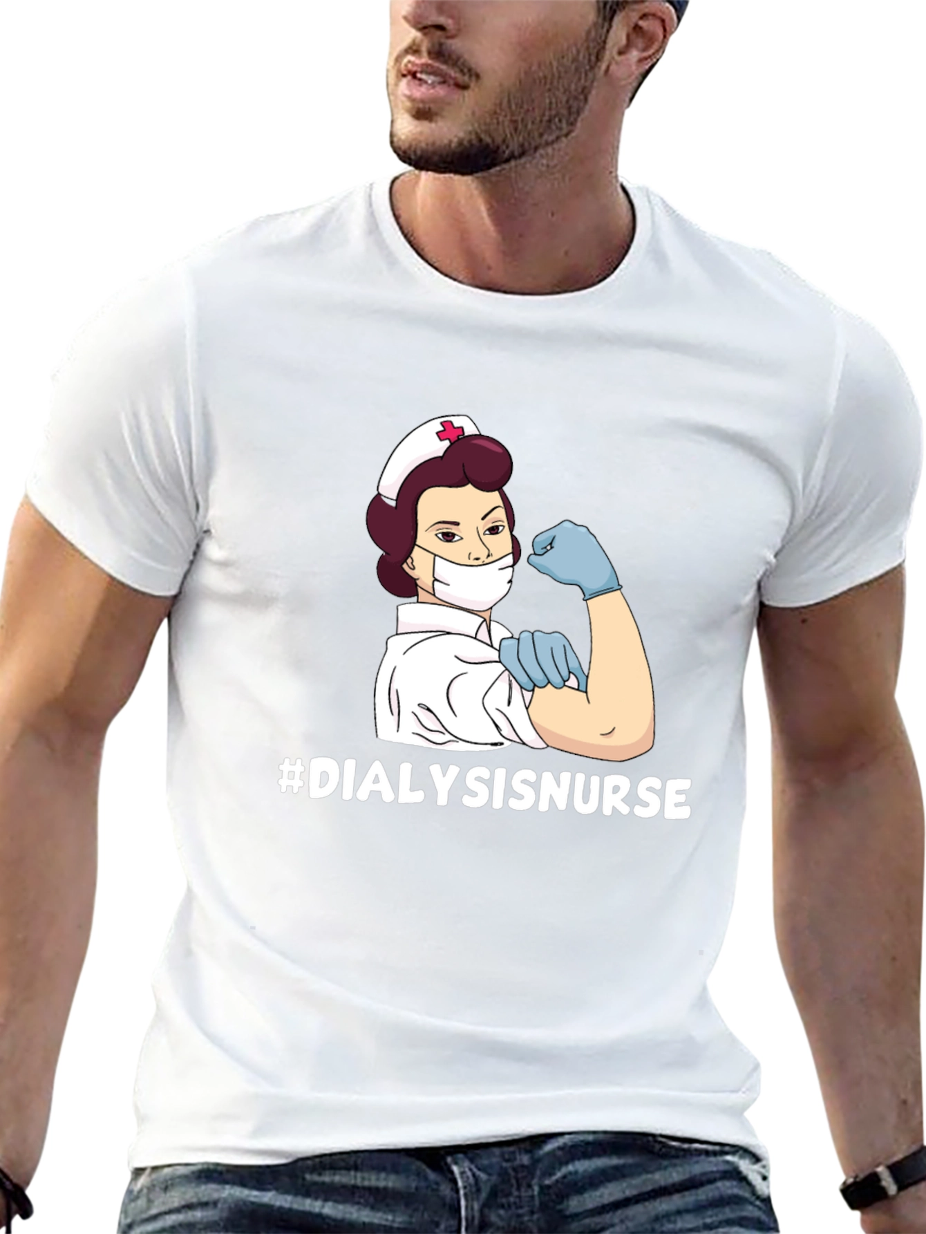 Dialysis Nurse T-Shirt - Strong Women Medical Hero Tee