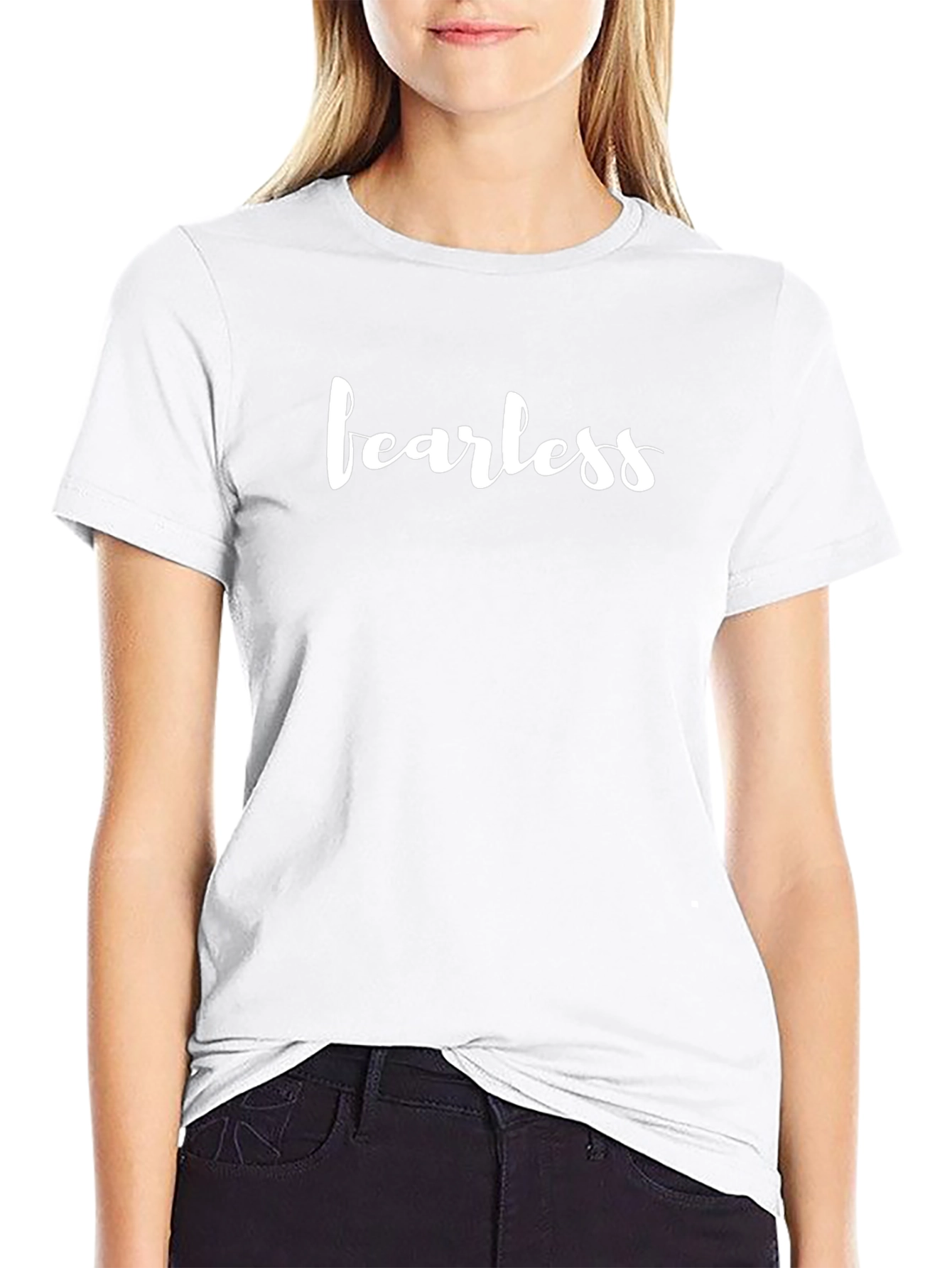 Fearless Graphic Tee - Mens Black Crew Neck T-Shirt