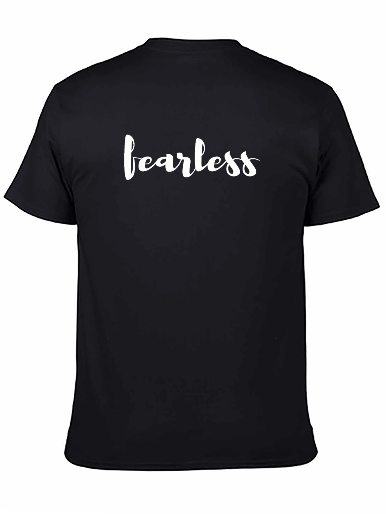 Fearless Graphic Tee - Mens Black Crew Neck T-Shirt