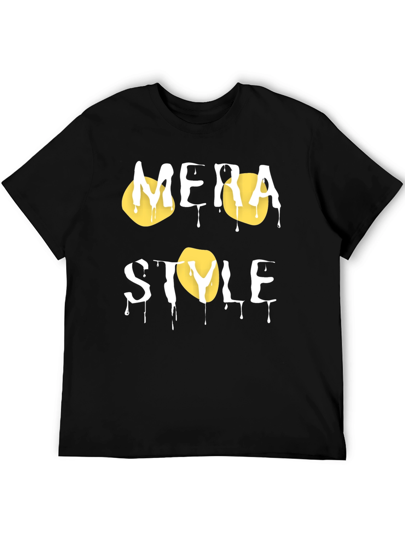 Mera Style Black Graphic T-Shirt