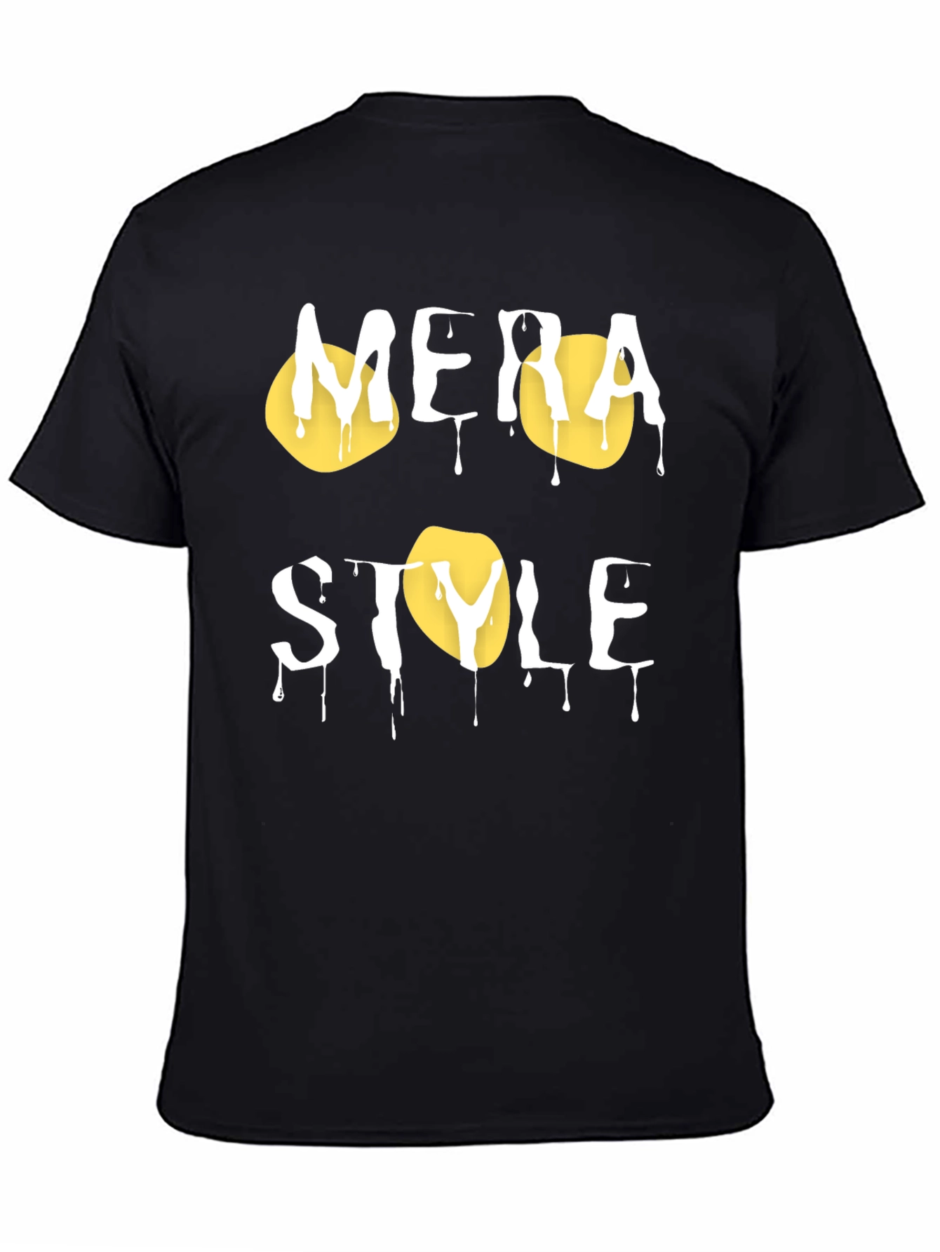 Mera Style Black Graphic T-Shirt