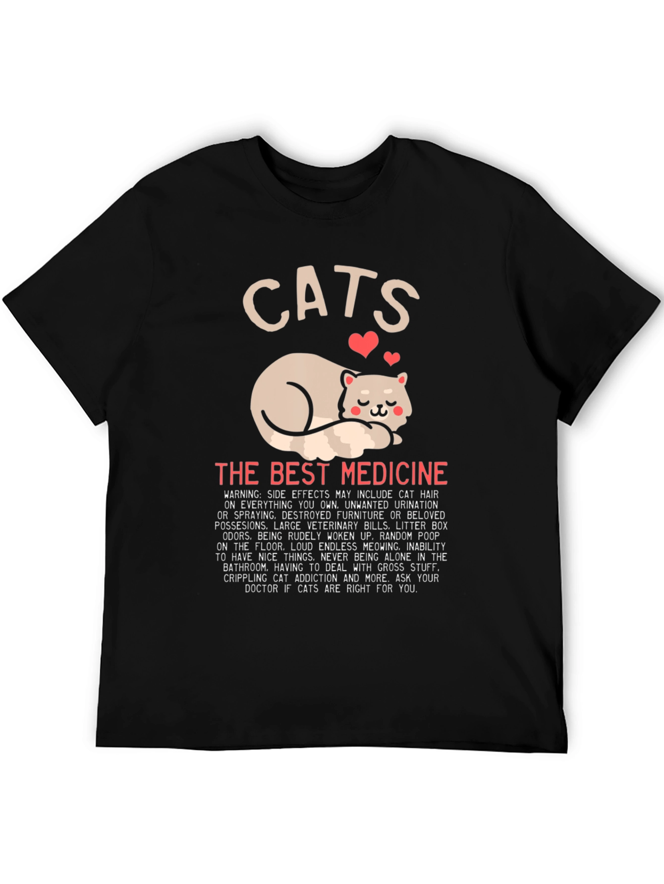 Cats The Best Medicine Graphic T-Shirt