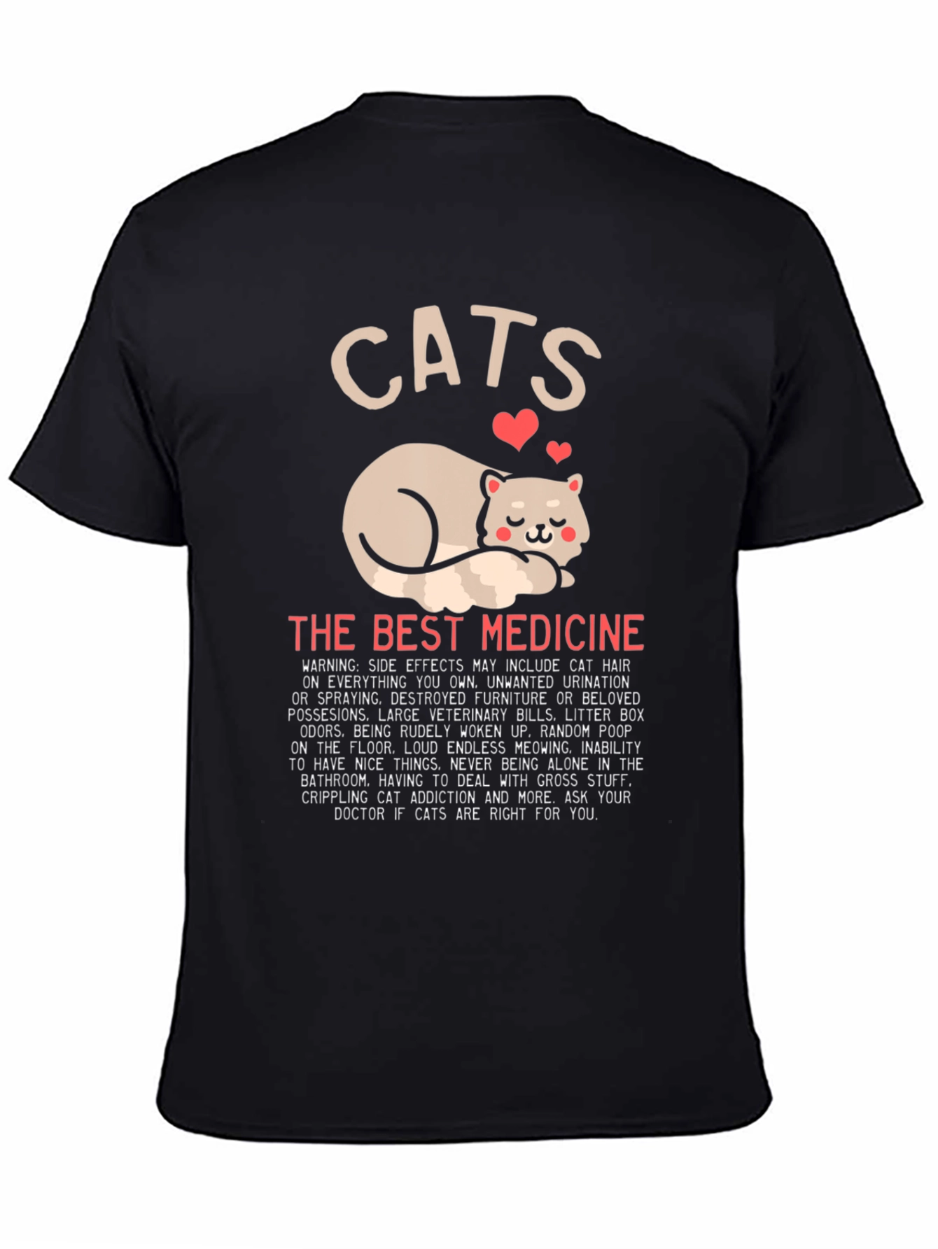 Cats The Best Medicine Graphic T-Shirt