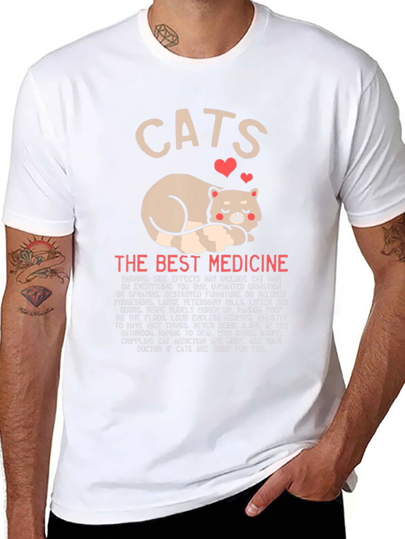 Cats The Best Medicine Graphic T-Shirt