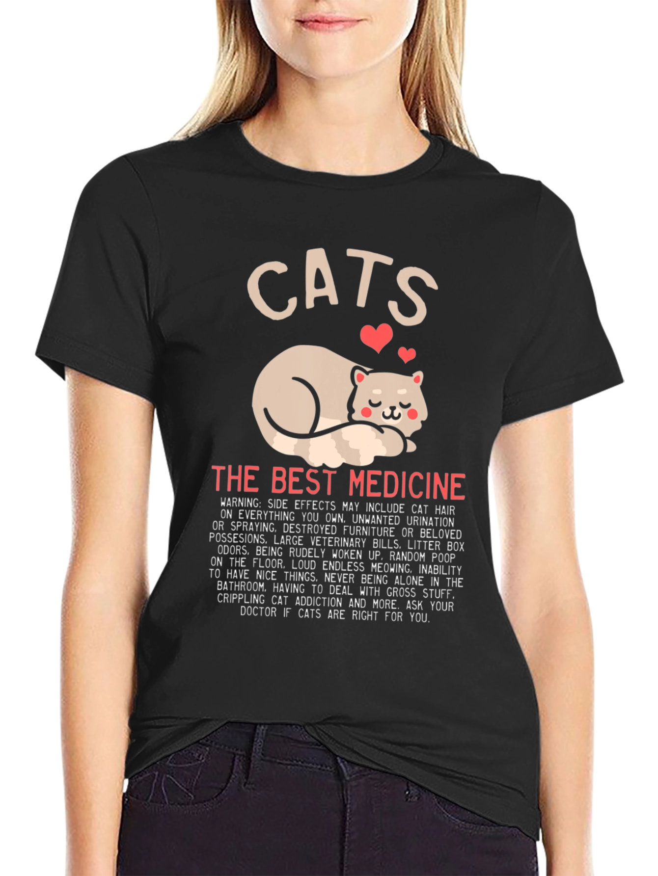 Cats The Best Medicine Graphic T-Shirt