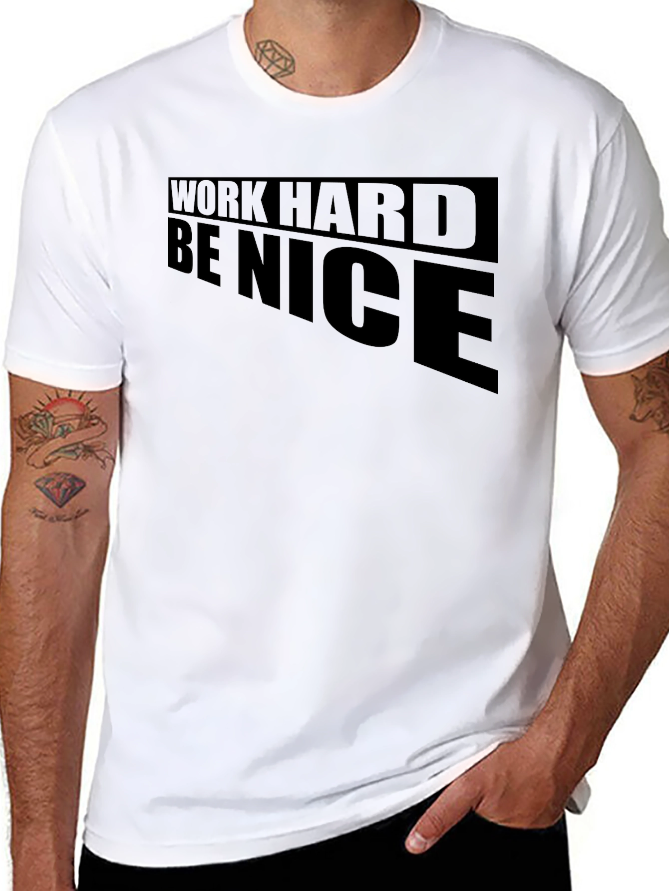 Work Hard Be Nice Graphic T-Shirt