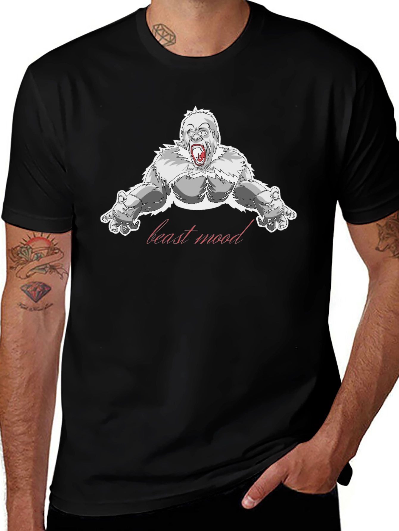 Beast Mood Gorilla Graphic T-Shirt
