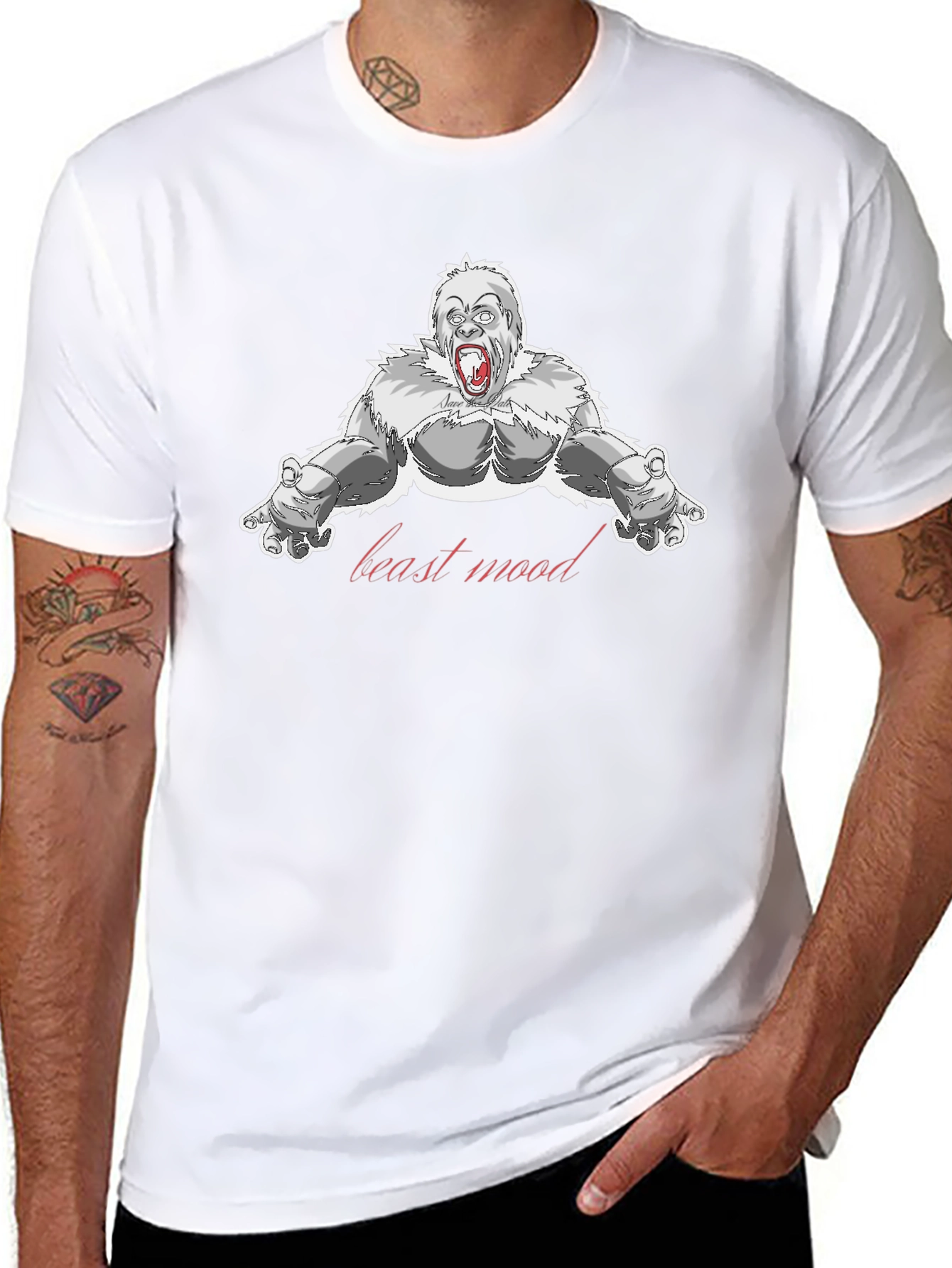 Beast Mood Gorilla Graphic T-Shirt