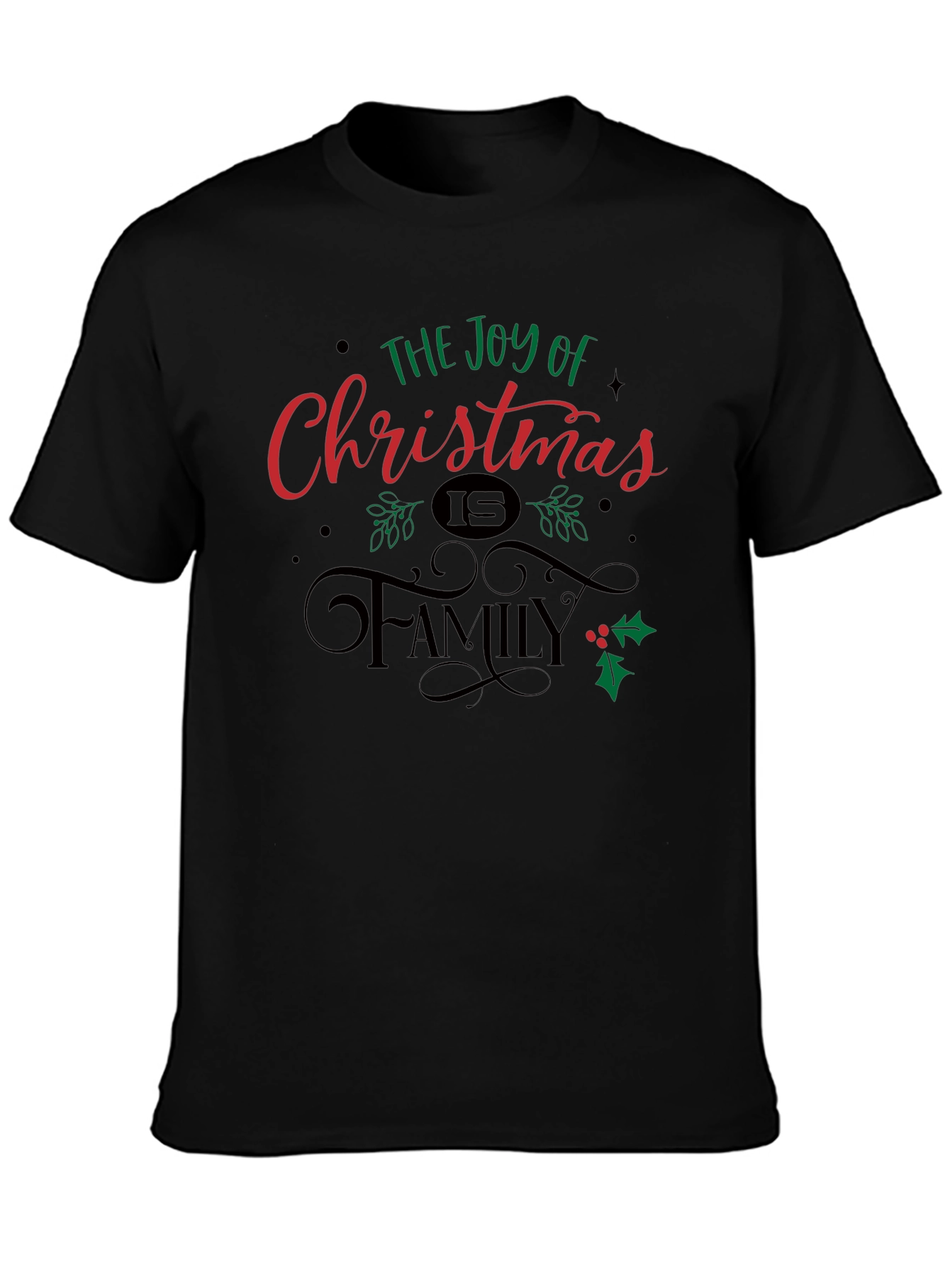 Joy of Christmas Family T-Shirt - Holiday Season Tee