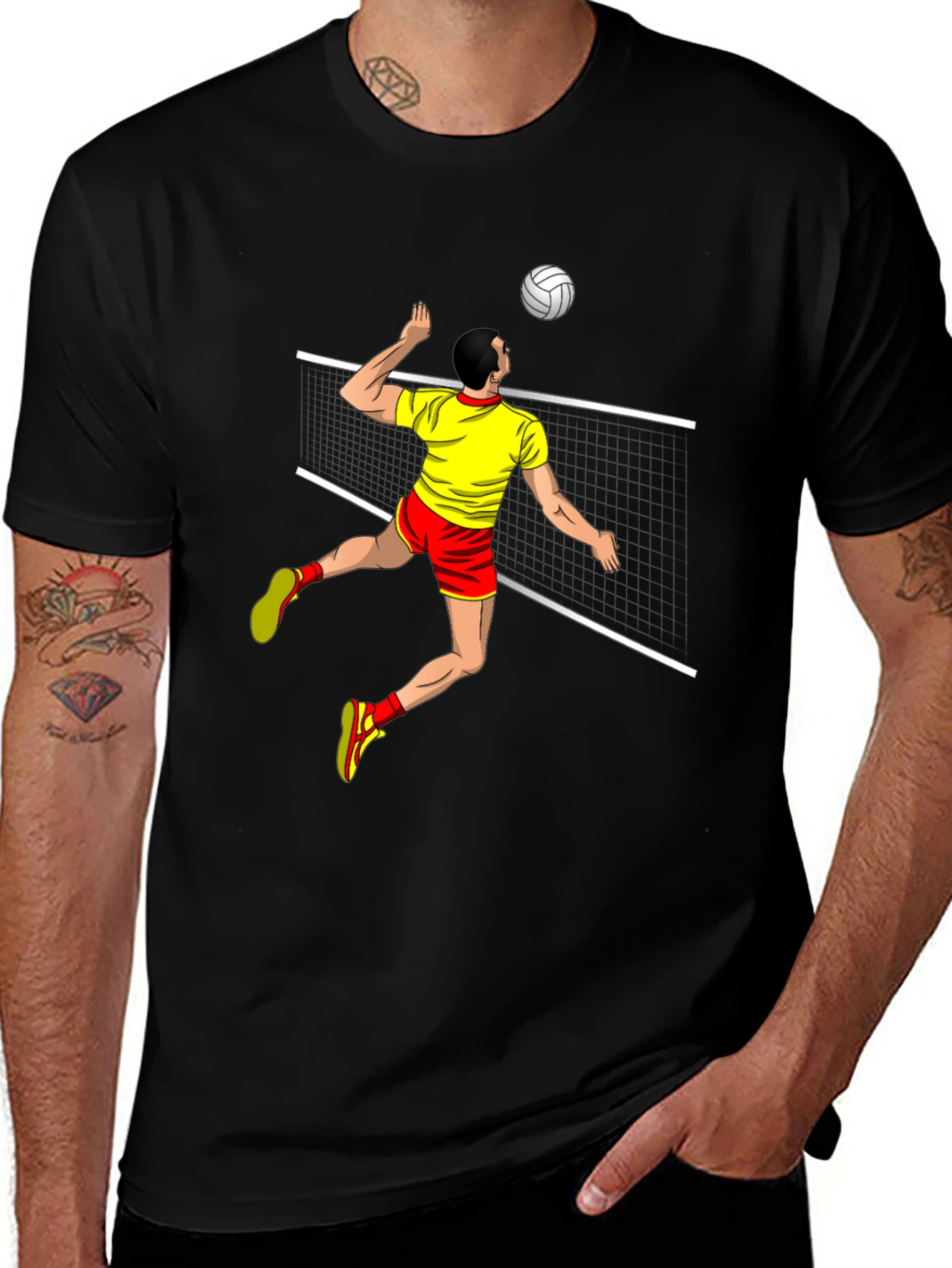 Volleyball Player Graphic T-Shirt