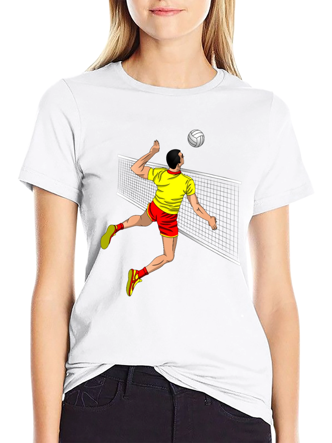Volleyball Player Graphic T-Shirt