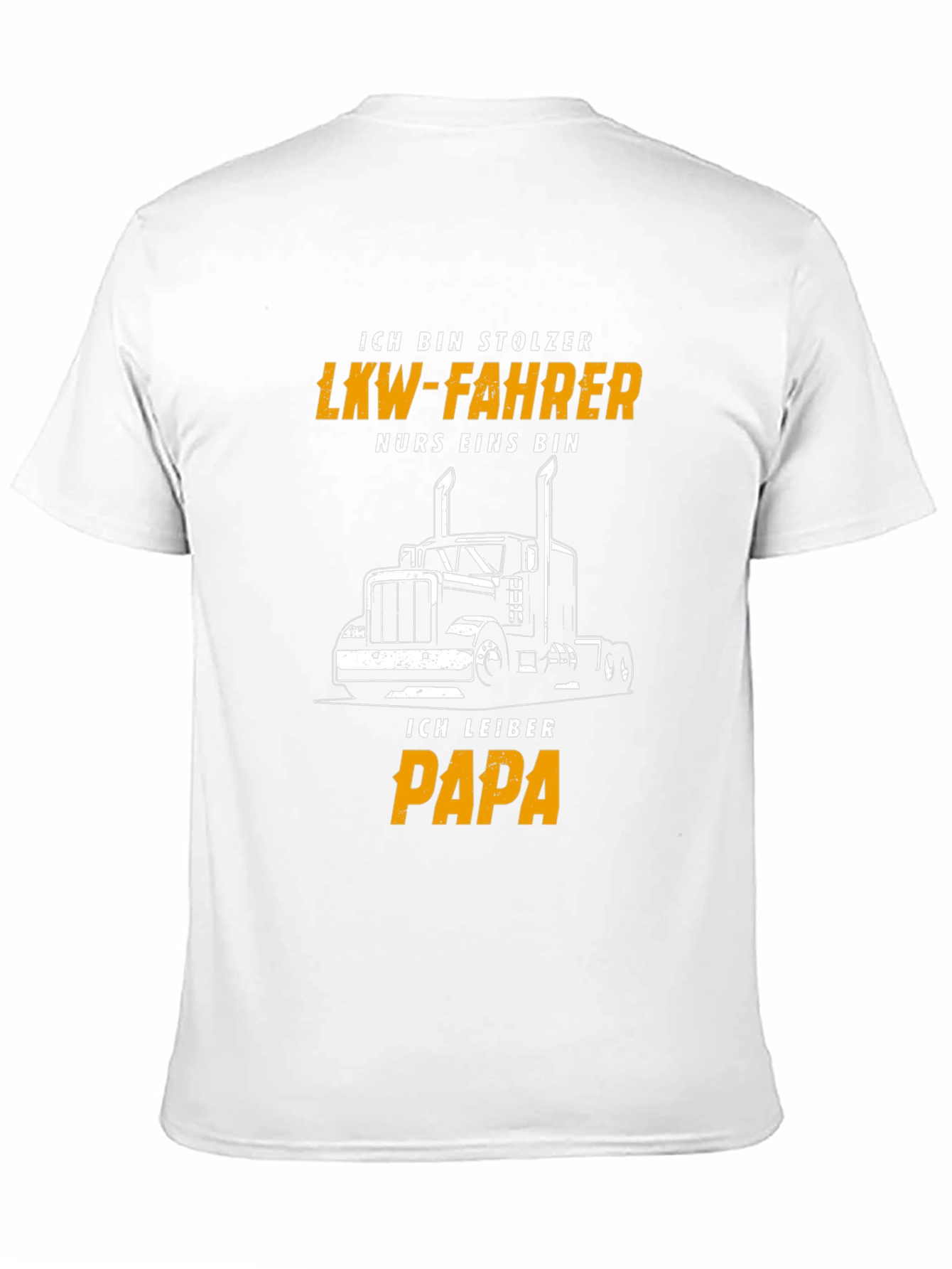 Proud Trucker Papa Black T-Shirt