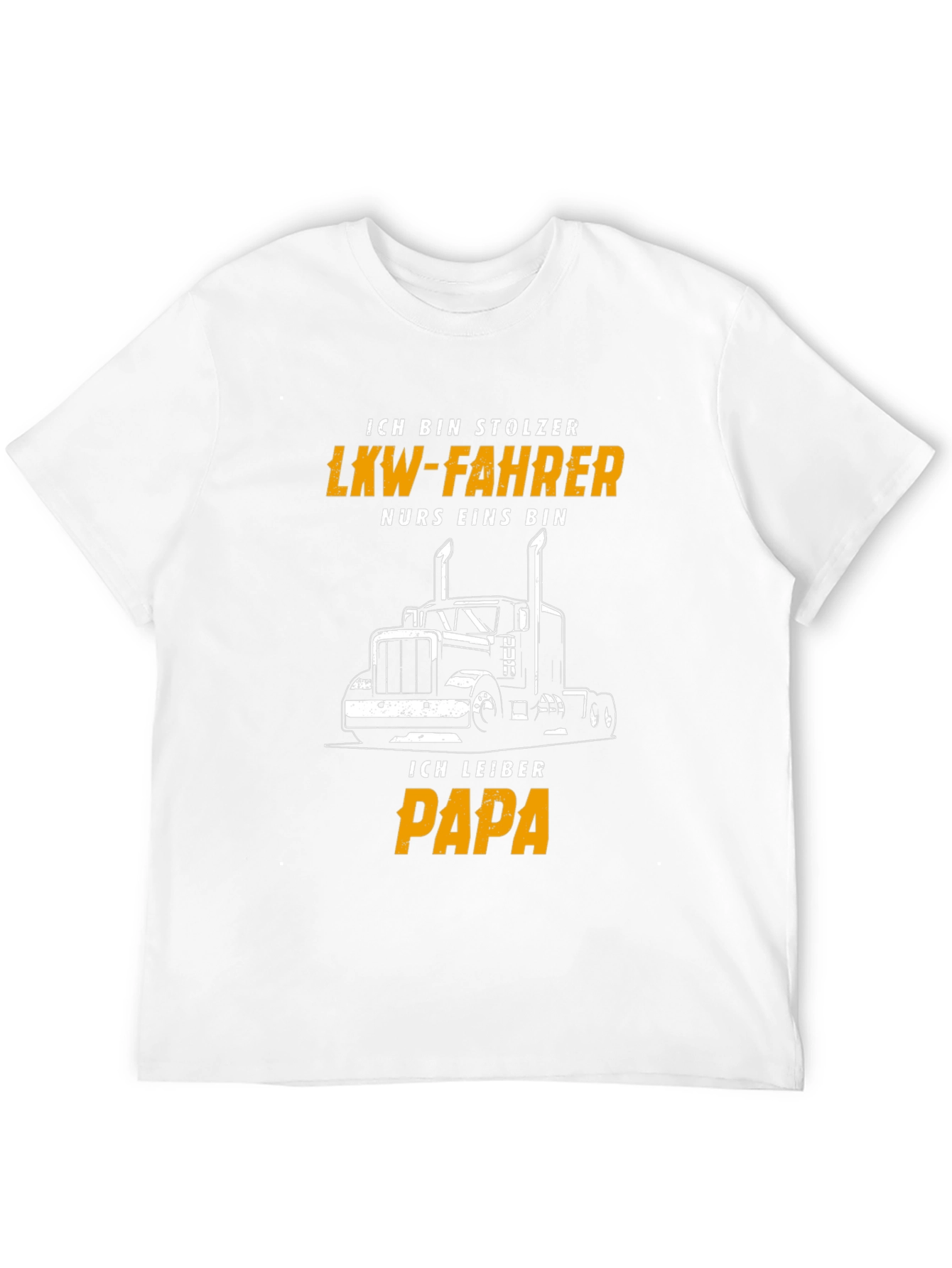 Proud Trucker Papa Black T-Shirt