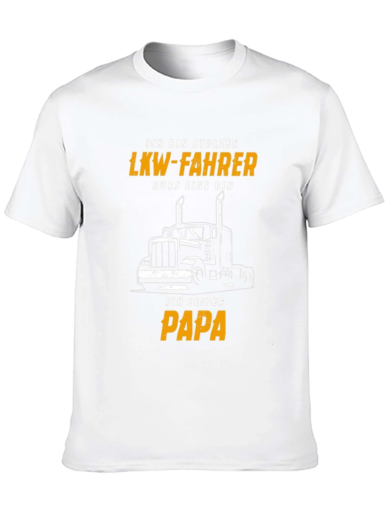 Proud Trucker Papa Black T-Shirt