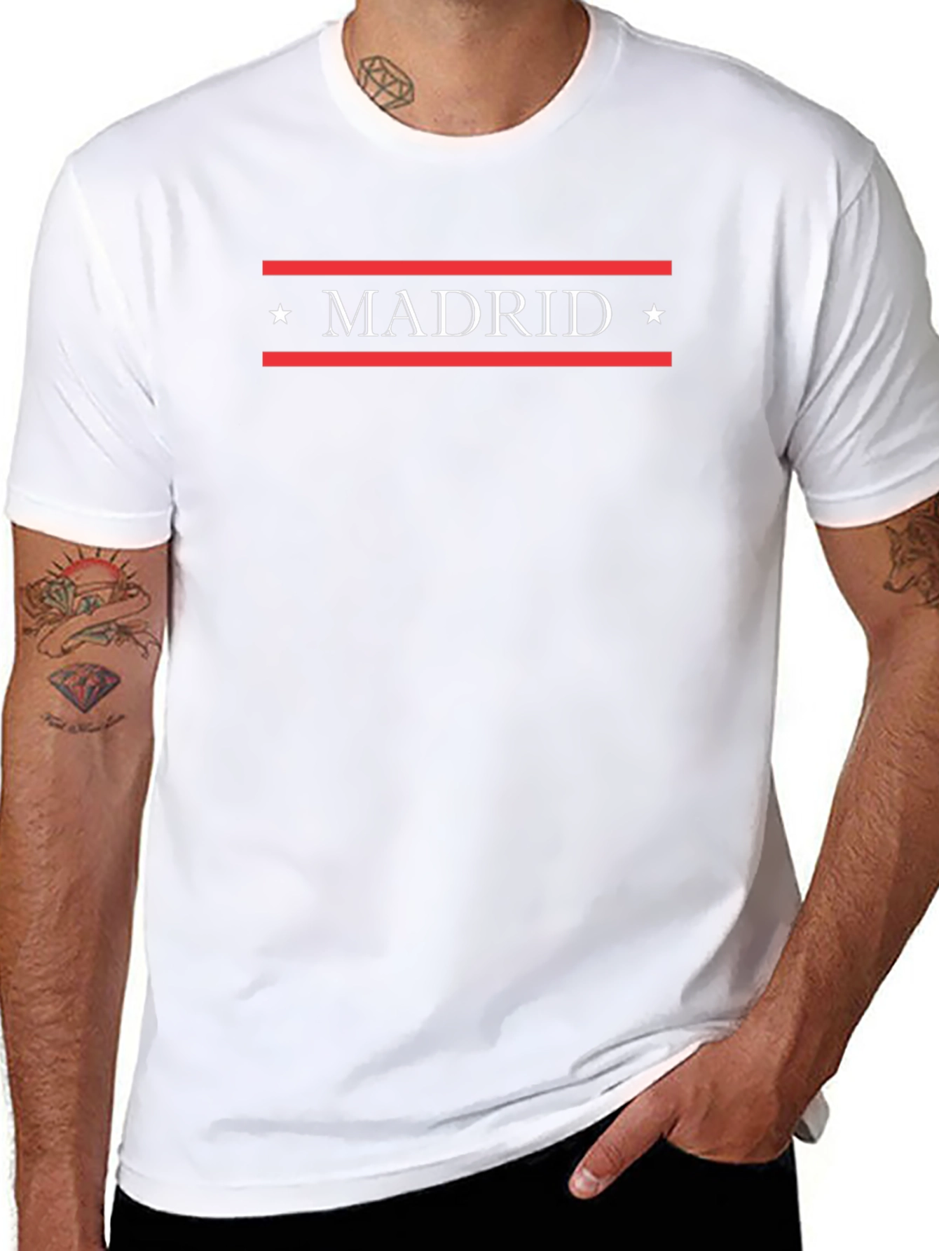 Madrid Graphic T-Shirt - Stylish City Pride Tee