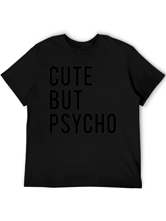Cute But Psycho Black Graphic Tee