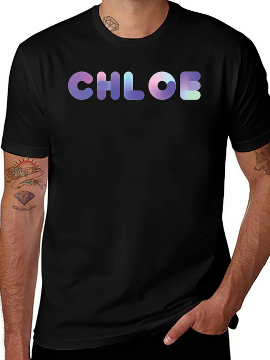 Chloe Personalized Gradient T-Shirt - Trendy & Unique