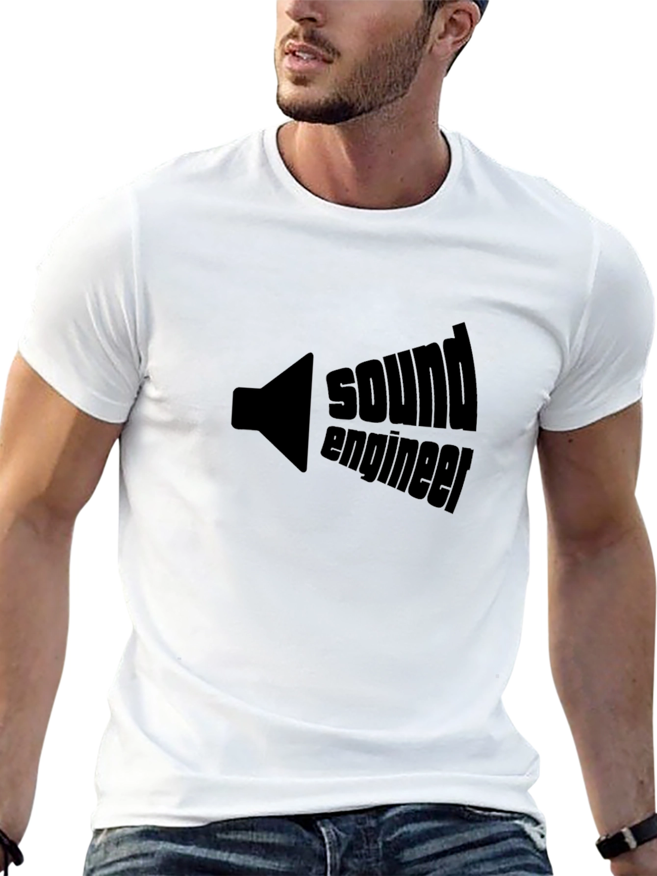 Sound Engineer Black T-Shirt - Audio Professional Apparel