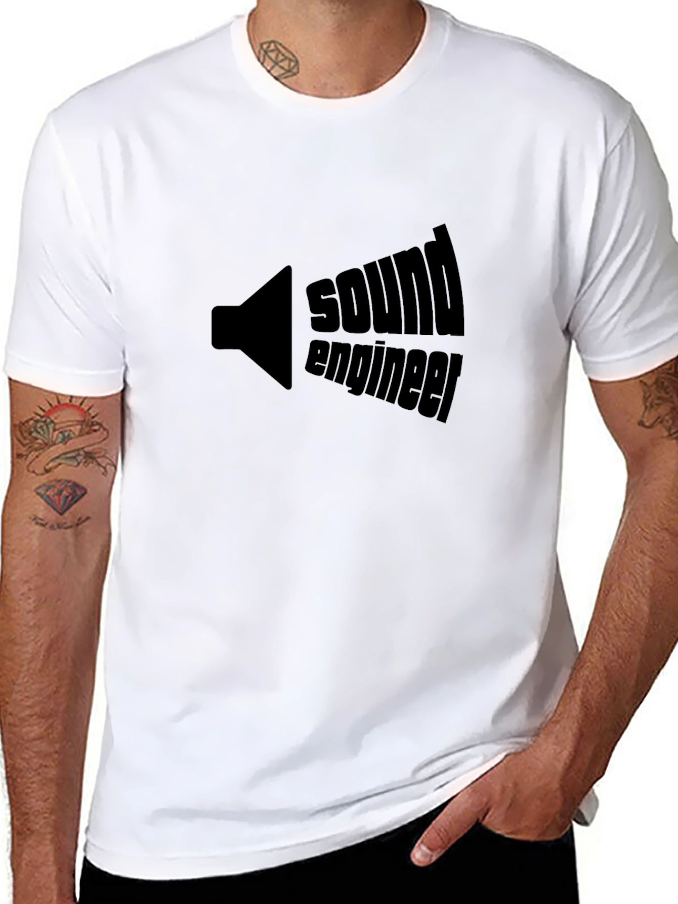 Sound Engineer Black T-Shirt - Audio Professional Apparel