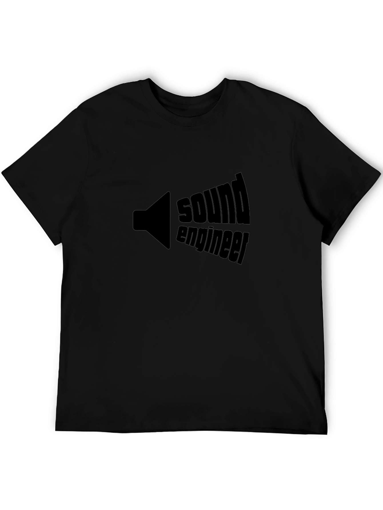 Sound Engineer Black T-Shirt - Audio Professional Apparel