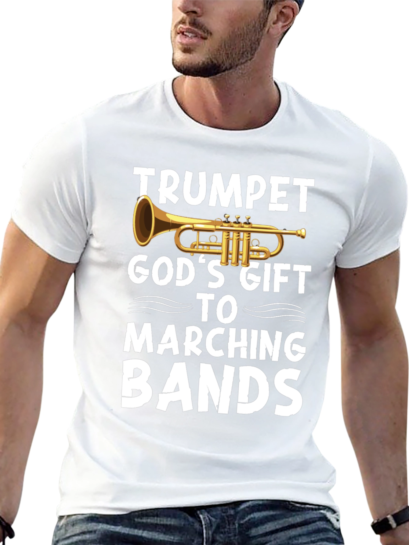 Trumpet Gods Gift Marching Bands T-Shirt